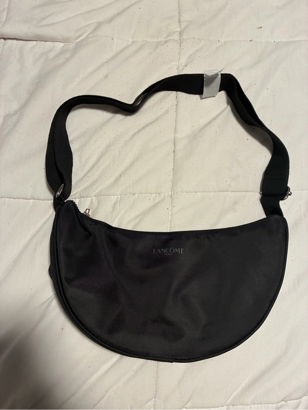 Lancôme Black Crescent Crossbody Bag